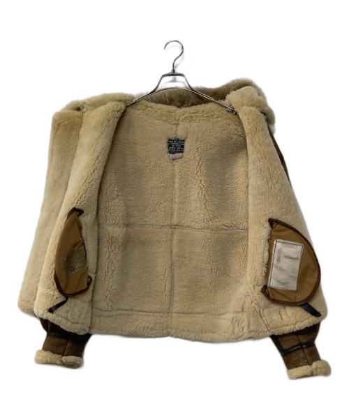AVIREX（アヴィレックス）AVIREX (アヴィレックス) フード付きB－3ムートンフライトジャケット ブラウン サイズ:36の古着・服飾アイテム