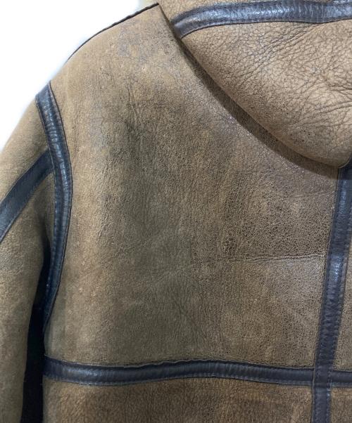 AVIREX（アヴィレックス）AVIREX (アヴィレックス) フード付きB－3ムートンフライトジャケット ブラウン サイズ:36の古着・服飾アイテム