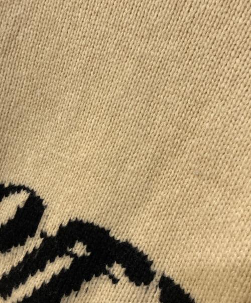 OFFWHITE（オフホワイト）OFFWHITE (オフホワイト) ロゴウールセーター ベージュ サイズ:40の古着・服飾アイテム