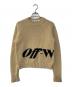 OFFWHITE（オフホワイト）の古着「ロゴウールセーター」｜ベージュ