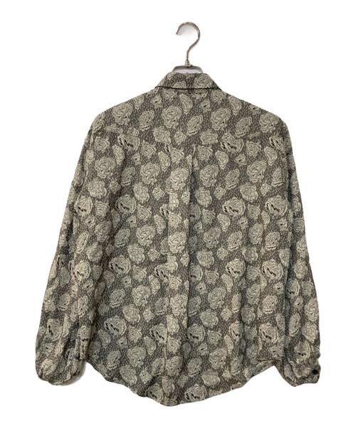 FUMIE=TANAKA（フミエタナカ）FUMIE=TANAKA (フミエタナカ) フラワージャガードシャツ グレー サイズ:2の古着・服飾アイテム
