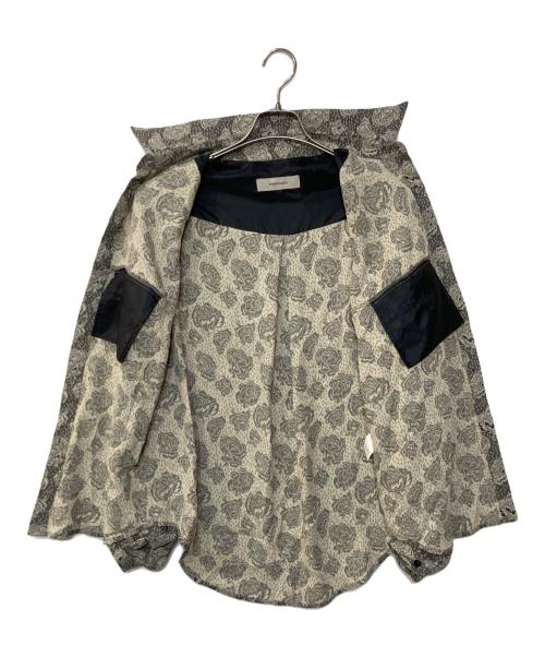 FUMIE=TANAKA（フミエタナカ）FUMIE=TANAKA (フミエタナカ) フラワージャガードシャツ グレー サイズ:2の古着・服飾アイテム