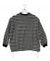 is-ness (イズネス) BALLOON STRIPES LONG SLEEVE T SHIRT ホワイト×ブラック サイズ:L：8000円