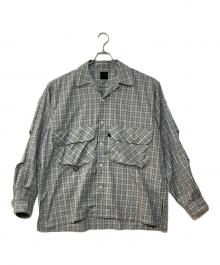 DAIWA PIER39（ダイワ ピア39）の古着「TECH SPORTS OPEN COLLAR SHIRT L/S GREN PLAID」｜グレー