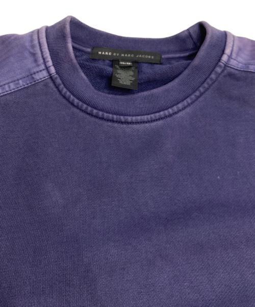 Marc by Marc Jacobs（マークバイマークジェイコブス）Marc by Marc Jacobs (マークバイマークジェイコブス) クルーネックスウェット パープル サイズ:XSの古着・服飾アイテム