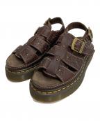 Dr.Martensドクターマーチン）の古着「WRENLIE オープンフラワーサンダル」｜ブラウン