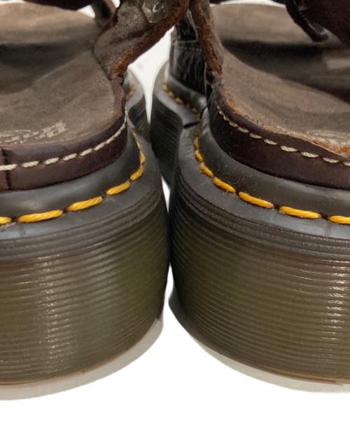 Dr.Martens（ドクターマーチン）Dr.Martens (ドクターマーチン) WRENLIE オープンフラワーサンダル ブラウン サイズ:23の古着・服飾アイテム