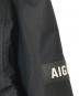 中古・古着 AIGLE (エーグル) 透湿防水 ロングフーデッド レインコート ブラック サイズ:XL：13000円
