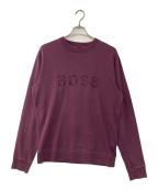 BOSSボス）の古着「ロゴスウェット」｜パープル