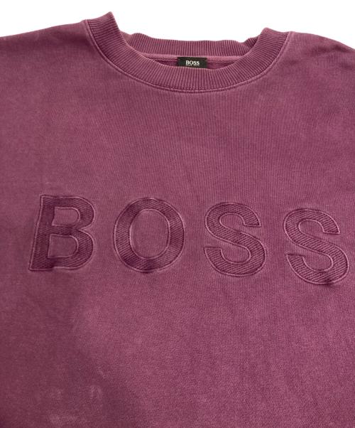 BOSS（ボス）BOSS (ボス) ロゴスウェット パープル サイズ:Mの古着・服飾アイテム