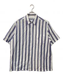 WACKO MARIA（ワコマリア）の古着「SOKTAS / STRIPED REGULAR COLLAR SHIRT S/S (TYPE-1)」｜ブルー×ホワイト
