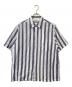 WACKO MARIA（ワコマリア）の古着「SOKTAS / STRIPED REGULAR COLLAR SHIRT S/S (TYPE-1)」｜ブルー×ホワイト
