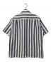 WACKO MARIA (ワコマリア) SOKTAS / STRIPED REGULAR COLLAR SHIRT S/S (TYPE-1) ブルー×ホワイト サイズ:L：10000円