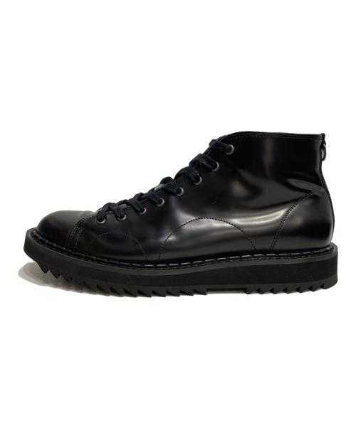 GEORGE COX（ジョージコックス）GEORGE COX (ジョージコックス) FRED PERRY (フレッドペリー) Monkey Boot Leather ブラック サイズ:UK9の古着・服飾アイテム