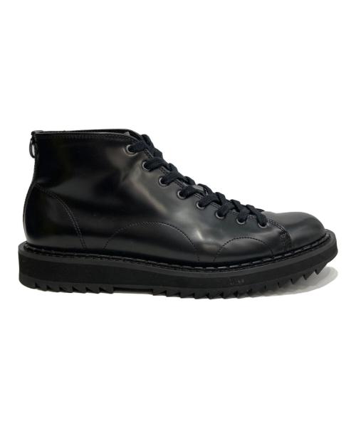 GEORGE COX（ジョージコックス）GEORGE COX (ジョージコックス) FRED PERRY (フレッドペリー) Monkey Boot Leather ブラック サイズ:UK9の古着・服飾アイテム