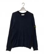 STONE ISLANDストーンアイランド）の古着「コットンナイロンニット」｜ネイビー
