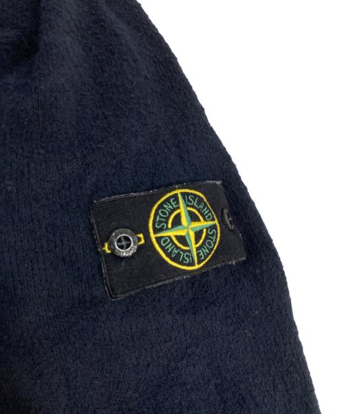 STONE ISLAND（ストーンアイランド）STONE ISLAND (ストーンアイランド) コットンナイロンニット ネイビー サイズ:Lの古着・服飾アイテム