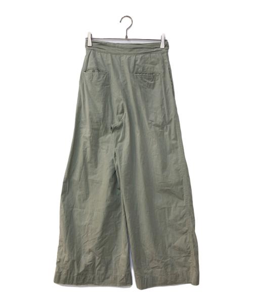 LEMAIRE（ルメール）LEMAIRE (ルメール) 2タックワイドパンツ グリーン サイズ:36の古着・服飾アイテム