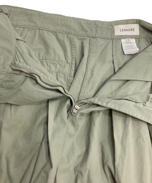 LEMAIRE（ルメール）LEMAIRE (ルメール) 2タックワイドパンツ グリーン サイズ:36の古着・服飾アイテム