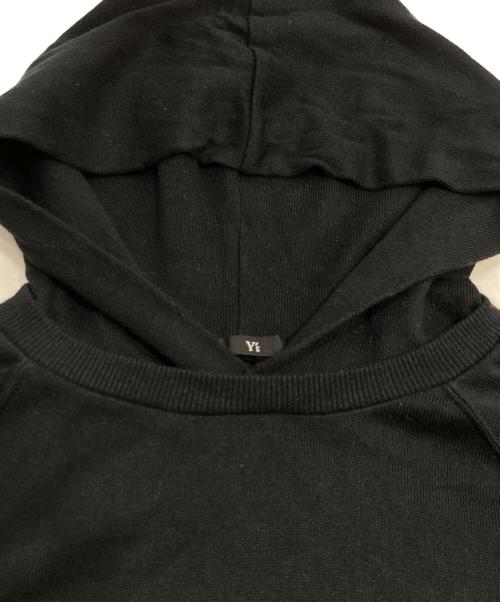 Y's（ワイズ）Y's (ワイズ) レイヤードデザインラグランスリーブパーカー ブラック サイズ:不明の古着・服飾アイテム