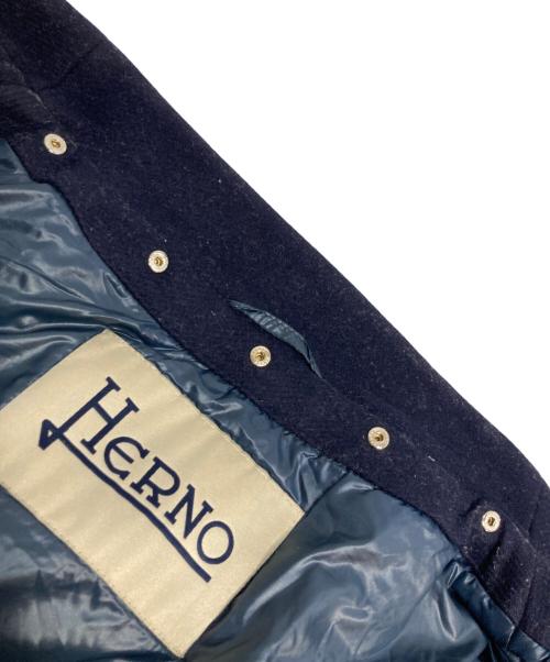 HERNO（ヘルノ）HERNO (ヘルノ) ダウンライナー付きウールコート ネイビー サイズ:記載なしの古着・服飾アイテム