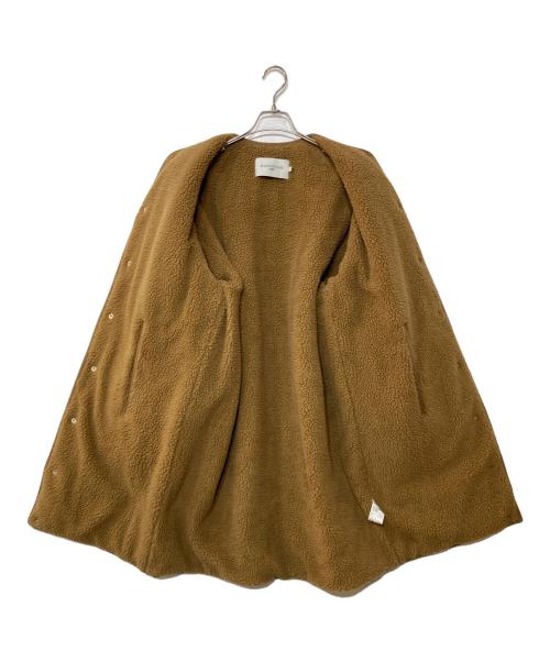 maison kitsune（メゾンキツネ）MAISON KITSUNE (メゾンキツネ) FLEECE COAT キャメル サイズ:XSの古着・服飾アイテム