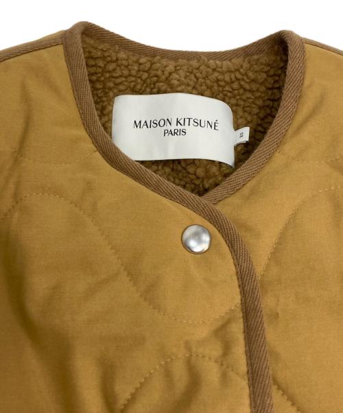 maison kitsune（メゾンキツネ）MAISON KITSUNE (メゾンキツネ) FLEECE COAT キャメル サイズ:XSの古着・服飾アイテム