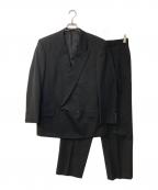 COMME des GARCONS HOMME DEUXコムデギャルソン オム ドゥ）の古着「90s ピークドラペル ウールセットアップ」｜ブラック