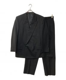 COMME des GARCONS HOMME DEUX（コムデギャルソン オム ドゥ）の古着「90s ピークドラペル ウールセットアップ」｜ブラック