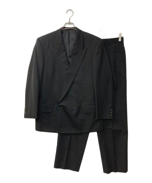COMME des GARCONS HOMME DEUX（コムデギャルソン オム ドゥ）COMME des GARCONS HOMME DEUX (コムデギャルソン オム ドゥ) 90s ピークドラペル ウールセットアップ ブラック サイズ:Sの古着・服飾アイテム