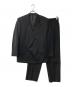 COMME des GARCONS HOMME DEUX（コムデギャルソン オム ドゥ）の古着「90s ピークドラペル ウールセットアップ」｜ブラック