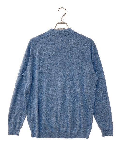 nonnative（ノンネイティブ）nonnative (ノンネイティブ) OFFICER POLO SWEATER T/C/H YARN ブルー サイズ:2の古着・服飾アイテム