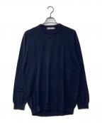 nonnativeノンネイティブ）の古着「DWELLER SWEATER T/C/S YARN」｜ネイビー