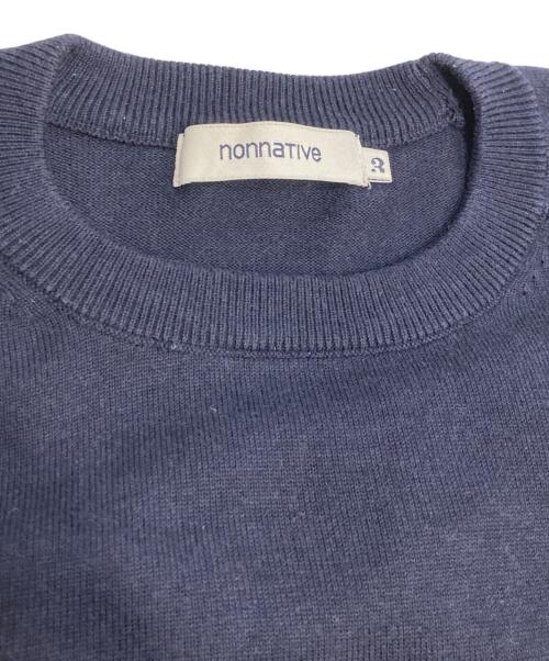 nonnative（ノンネイティブ）nonnative (ノンネイティブ) DWELLER SWEATER T/C/S YARN ネイビー サイズ:3の古着・服飾アイテム