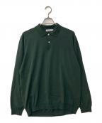 nonnativeノンネイティブ）の古着「DWELLER L/S POLO SWEATER C/P YARN」｜グリーン