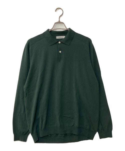 nonnative（ノンネイティブ）nonnative (ノンネイティブ) DWELLER L/S POLO SWEATER C/P YARN グリーン サイズ:3の古着・服飾アイテム