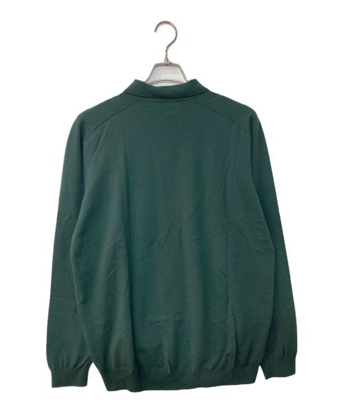 nonnative（ノンネイティブ）nonnative (ノンネイティブ) DWELLER L/S POLO SWEATER C/P YARN グリーン サイズ:3の古着・服飾アイテム