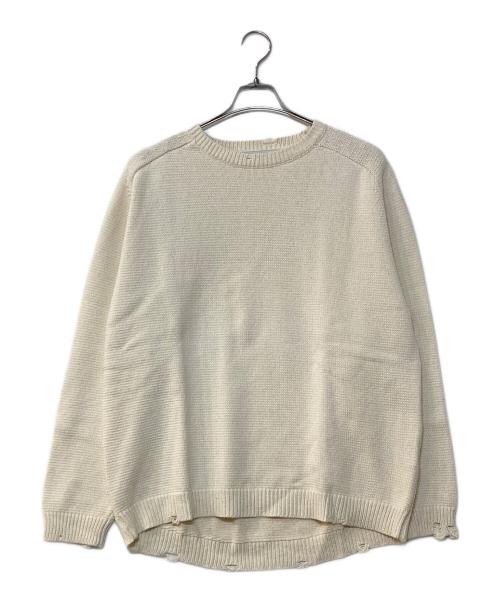 nonnative（ノンネイティブ）nonnative (ノンネイティブ) TROOPER SWEATER COTTON YARN OVERDYED VW ホワイト サイズ:4の古着・服飾アイテム