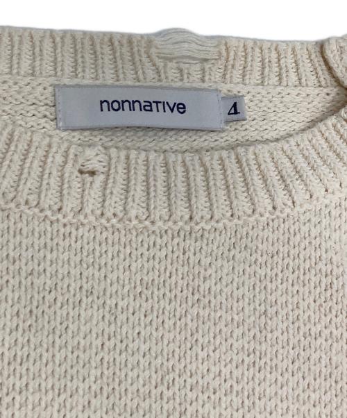 nonnative（ノンネイティブ）nonnative (ノンネイティブ) TROOPER SWEATER COTTON YARN OVERDYED VW ホワイト サイズ:4の古着・服飾アイテム