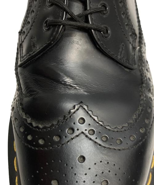 Dr.Martens（ドクターマーチン）Dr.Martens (ドクターマーチン) イエローステッチブローグシューズ ブラック サイズ:UK8の古着・服飾アイテム