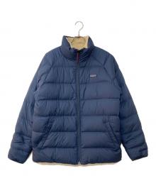 Patagonia（パタゴニア）の古着「Reversible Silent Down Jacket/リバーシブルサイレントダウンジャケット」｜ネイビー×ホワイト