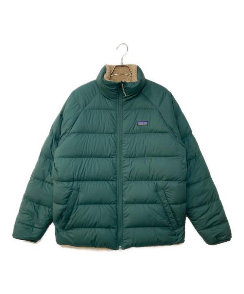 Patagonia（パタゴニア）Patagonia (パタゴニア) Reversible Silent Down Jacke/リバーシブルサイレントダウンジャケット グリーン サイズ:Lの古着・服飾アイテム