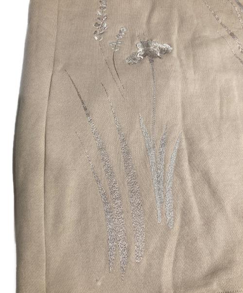 Mame Kurogouchi（マメクロゴウチ）Mame Kurogouchi (マメクロゴウチ) Floral Motif Embroidered Sweater Skirt ブラウン サイズ:1の古着・服飾アイテム