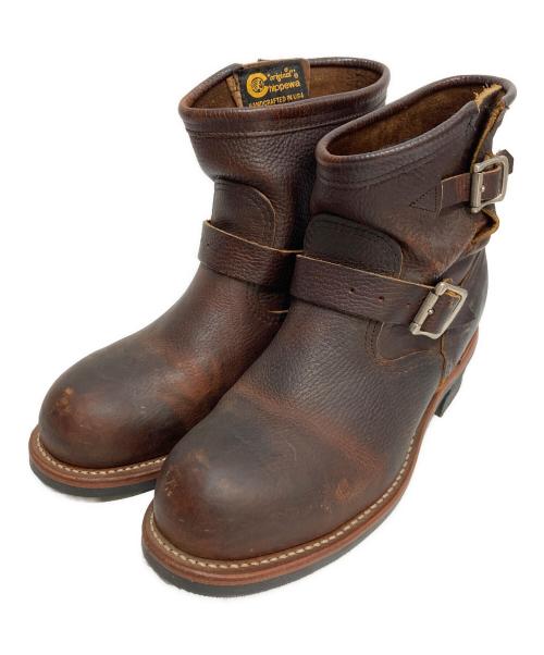 CHIPPEWA（チペワ）CHIPPEWA (チペワ) 7インチエンジニアブーツ ブラウン サイズ:US8.5Eの古着・服飾アイテム