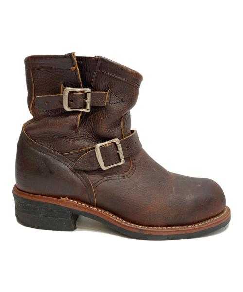 CHIPPEWA（チペワ）CHIPPEWA (チペワ) 7インチエンジニアブーツ ブラウン サイズ:US8.5Eの古着・服飾アイテム