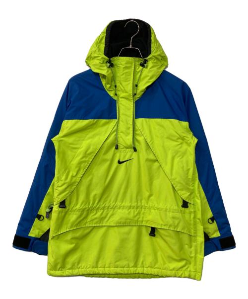 NIKE ACG（ナイキエーシージー）NIKE ACG (ナイキエーシージー) 90s ナイロン プルオーバージャケット グリーン×ブルー サイズ:Mの古着・服飾アイテム