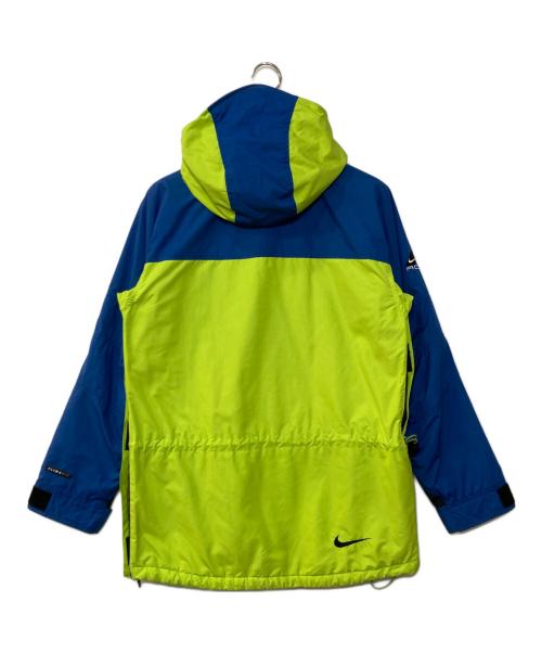 NIKE ACG（ナイキエーシージー）NIKE ACG (ナイキエーシージー) 90s ナイロン プルオーバージャケット グリーン×ブルー サイズ:Mの古着・服飾アイテム