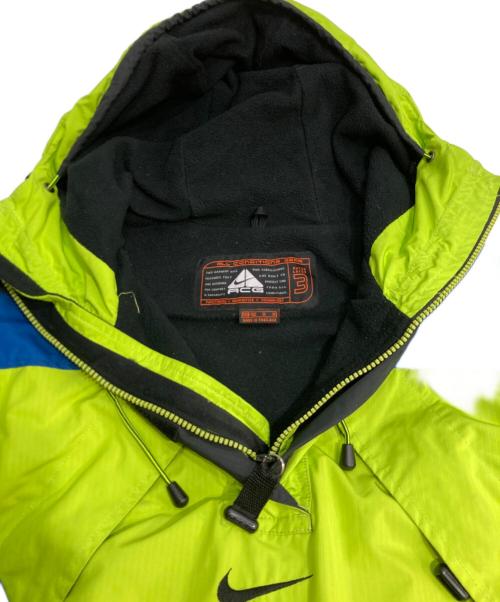 NIKE ACG（ナイキエーシージー）NIKE ACG (ナイキエーシージー) 90s ナイロン プルオーバージャケット グリーン×ブルー サイズ:Mの古着・服飾アイテム