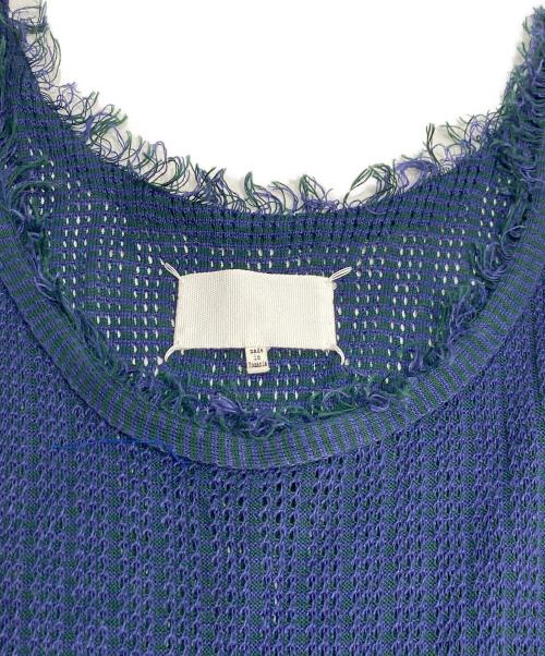 Maison Margiela（メゾンマルジェラ）Maison Margiela (メゾンマルジェラ) ノースリーブニットワンピース ネイビー サイズ:Sの古着・服飾アイテム