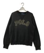 POLO RALPH LAURENポロ・ラルフローレン）の古着「POLOロゴスウェット」｜ブラック